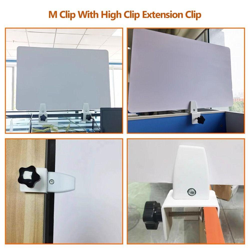Multifunctional Glass Clamp Aluminum Alloy Office Desk Divider High Quality Partition Clamp  Desk