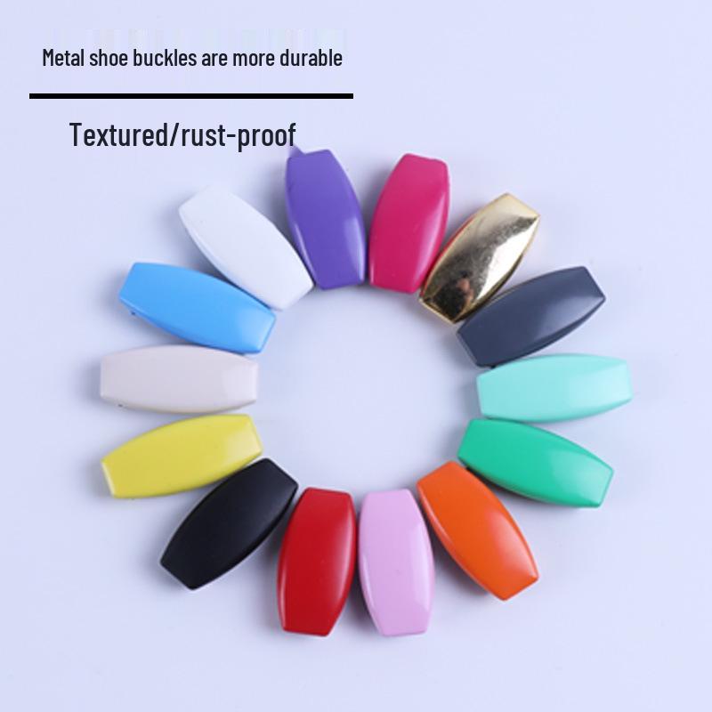 Elastic No-Tie Shoelace Buckle for Kids and Adults - Metal Closure System for Easy and Firm Shoe Fastening