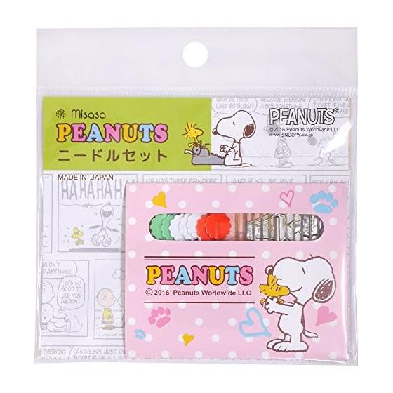 Misasa Snoopy Needle Set Pink 8590