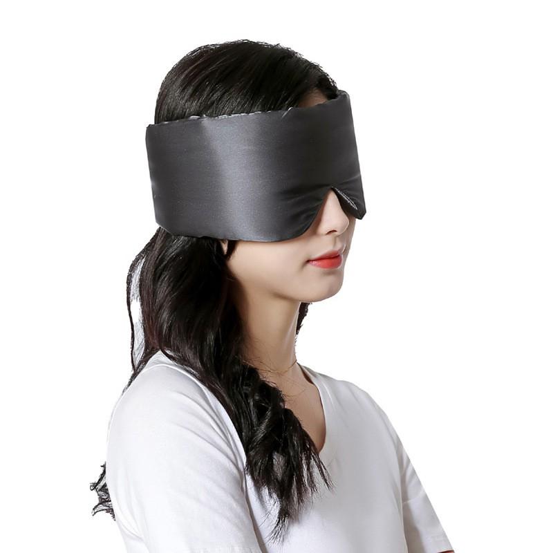 Silk Sleep Eye Mask Travel Night Rest Full Coverage Light Blocking Non-Pressure Comfort Fit