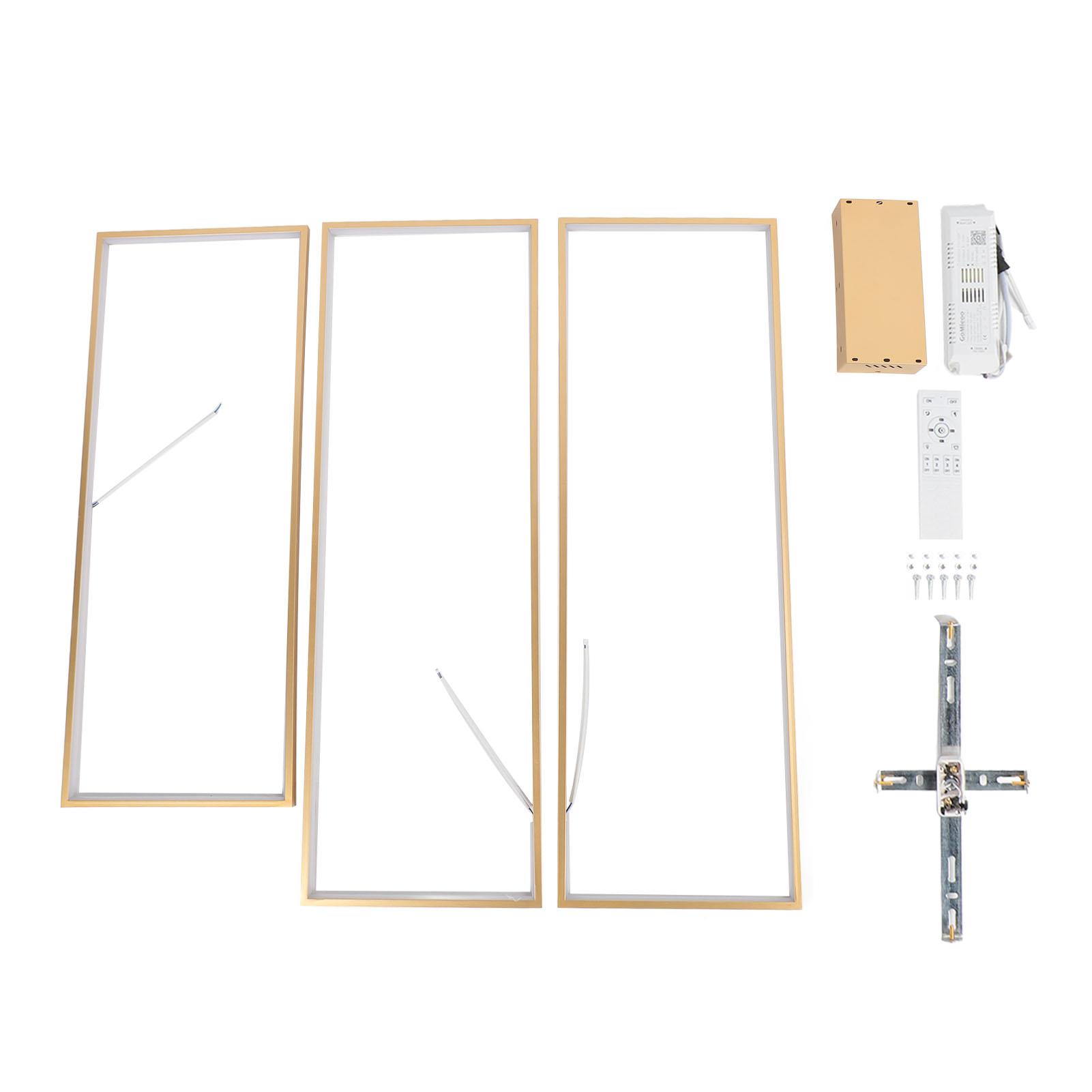 

Современный светодиодный потолочный светильник с плавной регулировкой яркости, 3 цветовых температуры, потолочный светильник с креплением на стену золотой