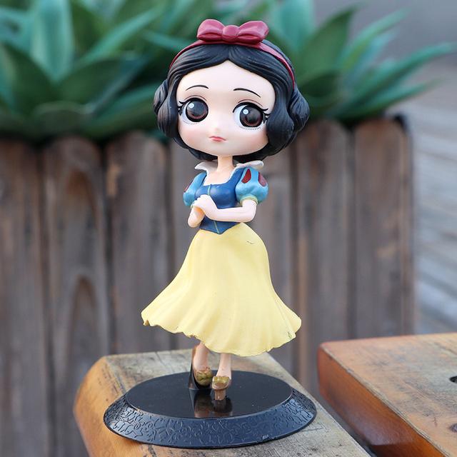 Disney Q Posket Jasmine Princess Snow White Belle Ariel Cinderella Anna Elsa Mulan Tinkerbell Cake Topper Children Gift