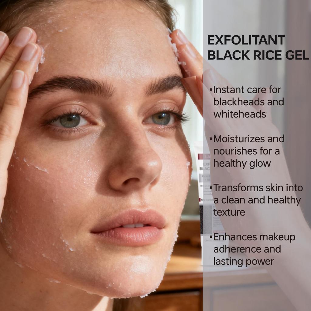 Exfolitant Balck Rice Gel-Moisturize And Nourishes For A Healthy Glow-Suitable For All Skin Types, 60g
