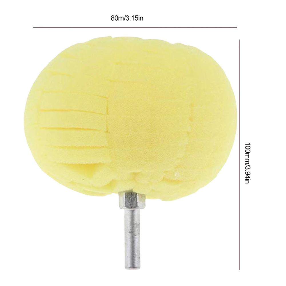 Tire Polishing Sponge Auto Wheel Used For Electric Drill Burnishing Ball Polishing Cone Set Car Hub Buffing Sponge Polishing Kit