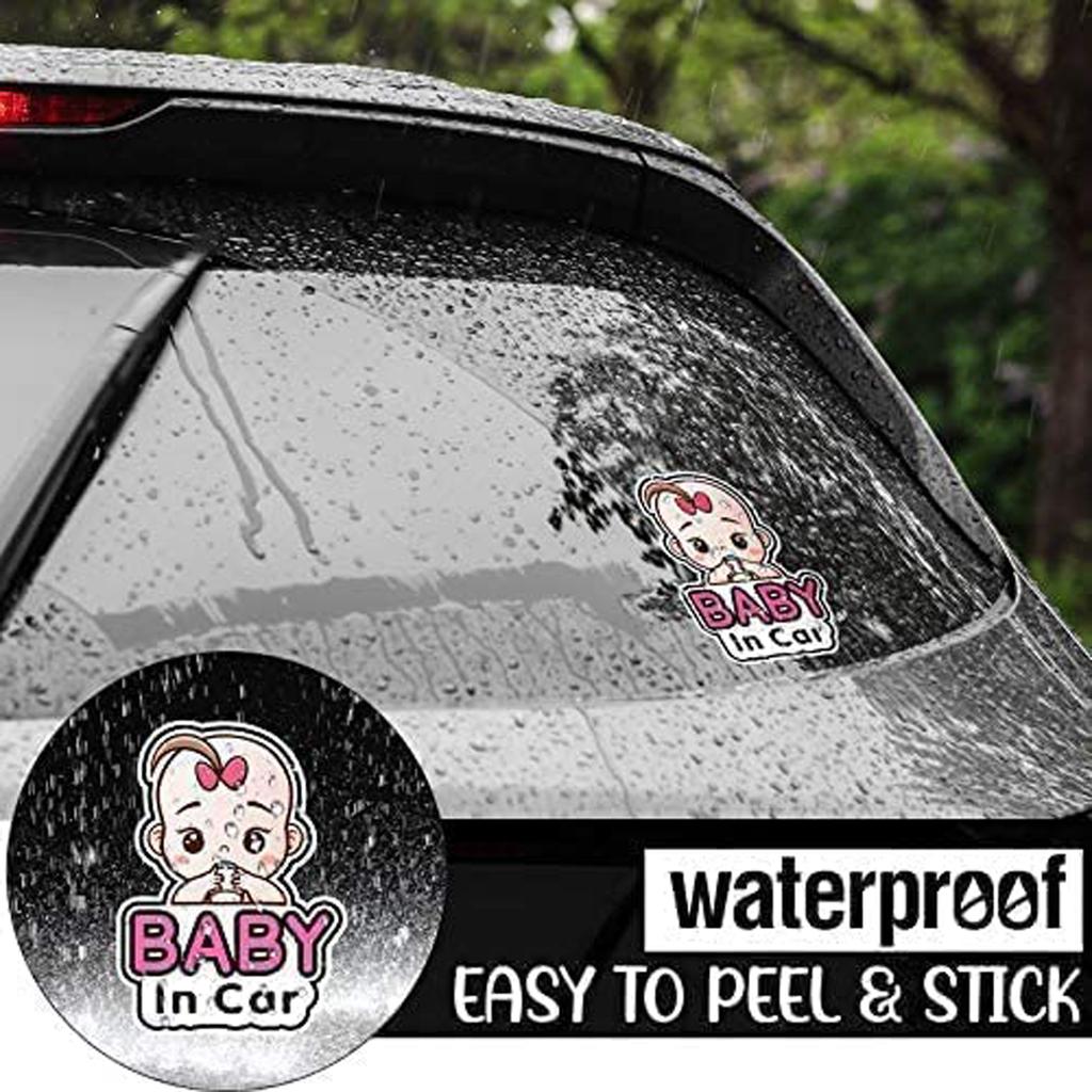 Baby In Car Stickers Sign And Decal For Girl Baby Car Removable Safety Notice Stickers