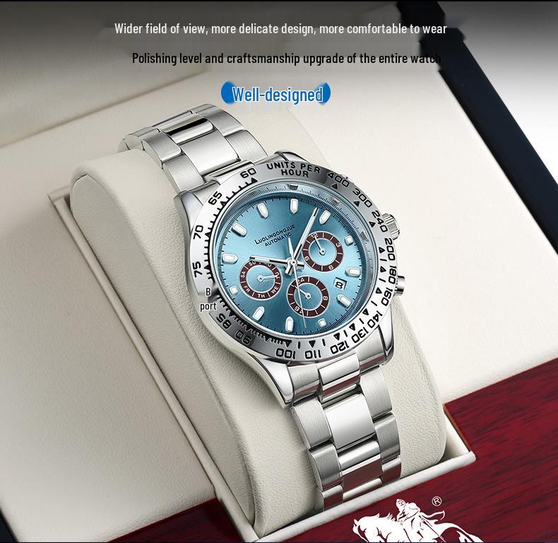 Duke of Lorraine 1954 Men's Multifunctional Waterproof Luminous Automatic Mechanical Watch