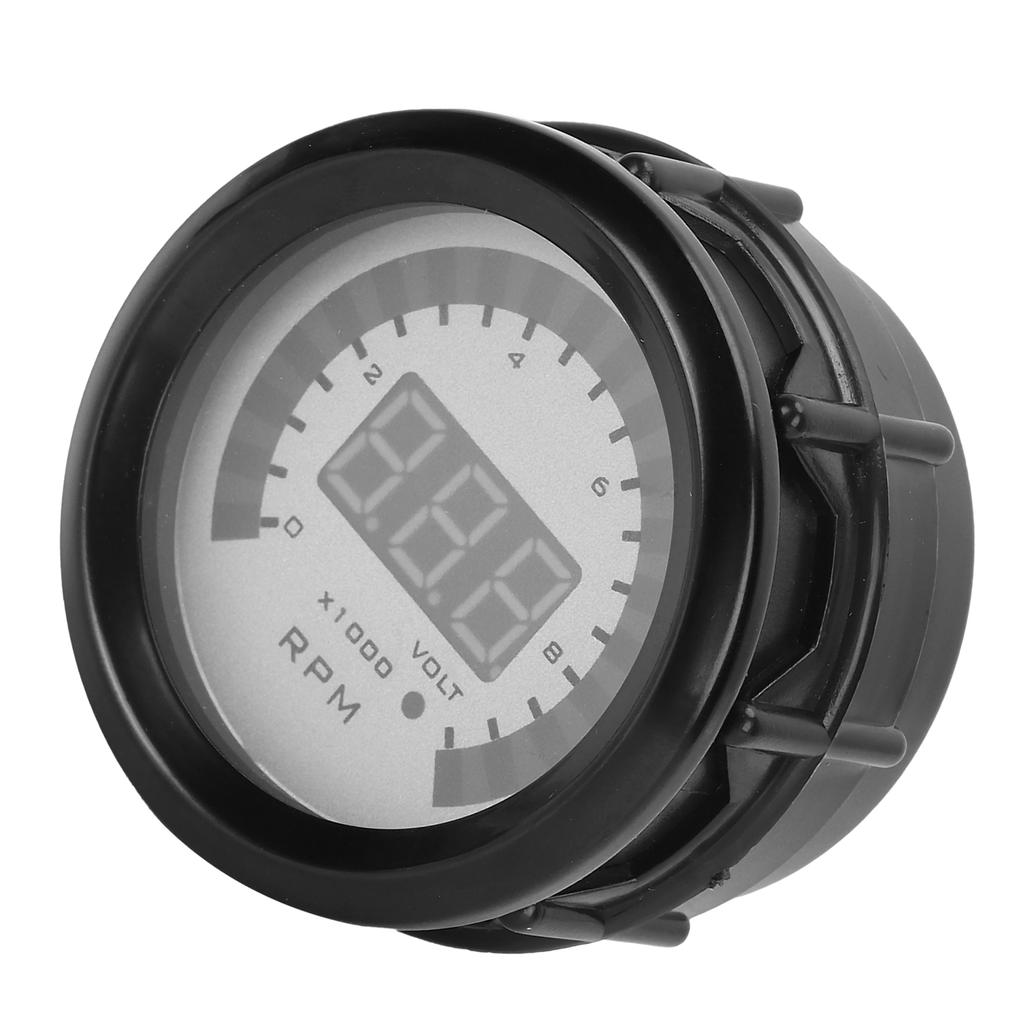 Digital Tachometer 52mm2in 0?9999 RPM Replacement for 12V 468 Cylinder Gasoline Vehicles
