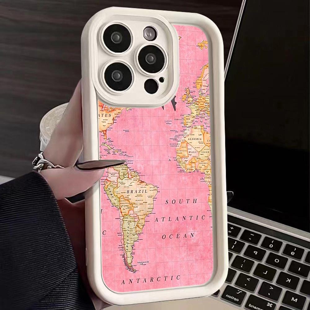 Ae89 Map aircraft trajectory Protective Phone Cases for Samsung S24 S23 S22 Ultra A15 A14 S21 FE A54 A12 A25 A35 A53 Angel Eyes TPU Back Cover