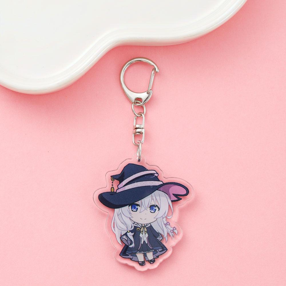 

1/6Pcs Anime The Journey of Elaina Acrylic Car Keychain Backpack Pendant Funny Bag Charms Accessories Decoration Holiday Gifts 5cm