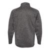 Burnside Mens Knitted Full Zip Sweat Jacket
