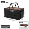 Zhi Shi Outdoor Portable Folding Storage Box with Wooden Lid