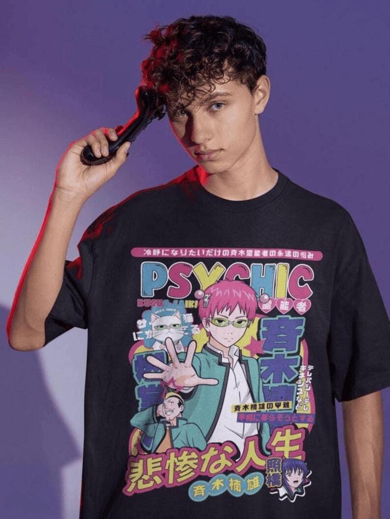 K Saiki Annoyed Face Unisex Shirt: Saiki Kusuo No Sai Nan Anime Merch for Lovers