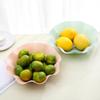 Lotus Leaf Edge Fruit Plate Plastic Candy Plate Living Room European Melon Seed Fruit Pot Snack Fruit Box Household Dried Fruit Plate
