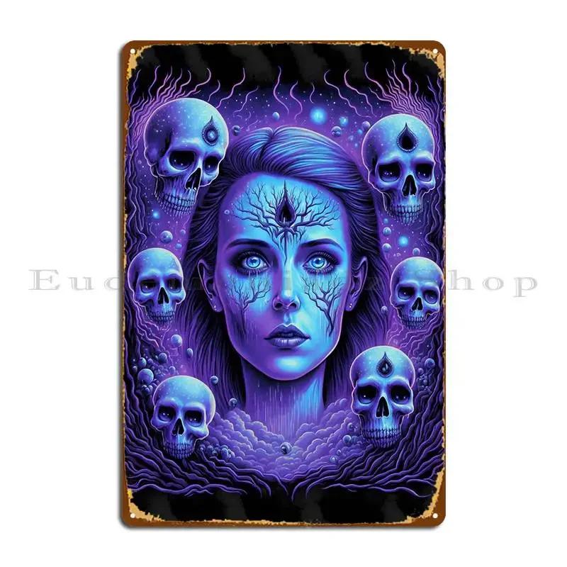 Black Light Composition Metal Plaque Poster Decoration Poster Designer Classic Vintage Tin Sign Poster 20x30cm(7.8x11.8inch)