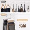 5 Layer Stainless Steel Pants Hanger S Shape Non Slip Multi Layer Closet Organizer Space Saving Jeans Trousers Rack