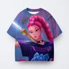 Summer Girl Clothes Kpop Devil Hunter Cartoon T-shirt Fun Gift for Fans Harajuku Cool Children's T-shirt Summer Top 2025