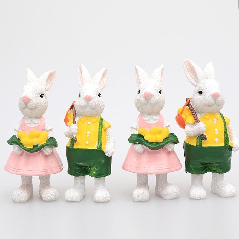 Easter Garden Courtyard Decoration  Animal Ornament Window View Kindergarten 2PC