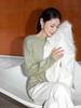Women's Super Heavyweight Cashmere Blend Sweater with Faux Fur Fluff