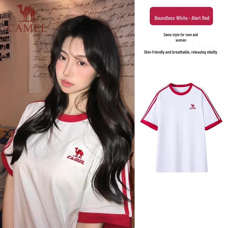 

CAMEL Dilraba-endorsed Pure Soft Cotton Loose Fit Unisex Short Sleeve T-shirt XS