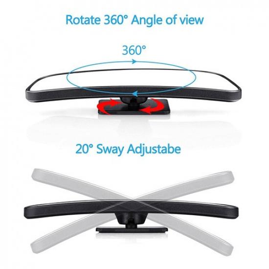 2pcs Auto 360° Wide Angle Convex Rear View Side Car Truck SUV Blind Spot Mirror