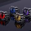 Elegant Adjustable Rings Vintage Festival Rings Wolf Claw Demons Eye Shape Finger Jewelry for Woman and Man Present