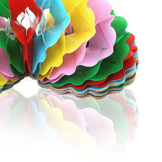 Circle Compression Flower Trick Prop Fun Multicolor Stretchable Entertainment Creative Novelty Compression Flower Stage Prop