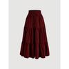 Gonna Maxi Floreale Vintage Boho da Donna Vita Alta Elastica Pieghettata Svasata Linea A Lunga per Bambina Autunno Falda Corta
