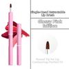 Lip Liner Lip Gloss Brush Aluminium Tube Lipstick Brush Beauty Tools Retractable Lip Brush  Travel