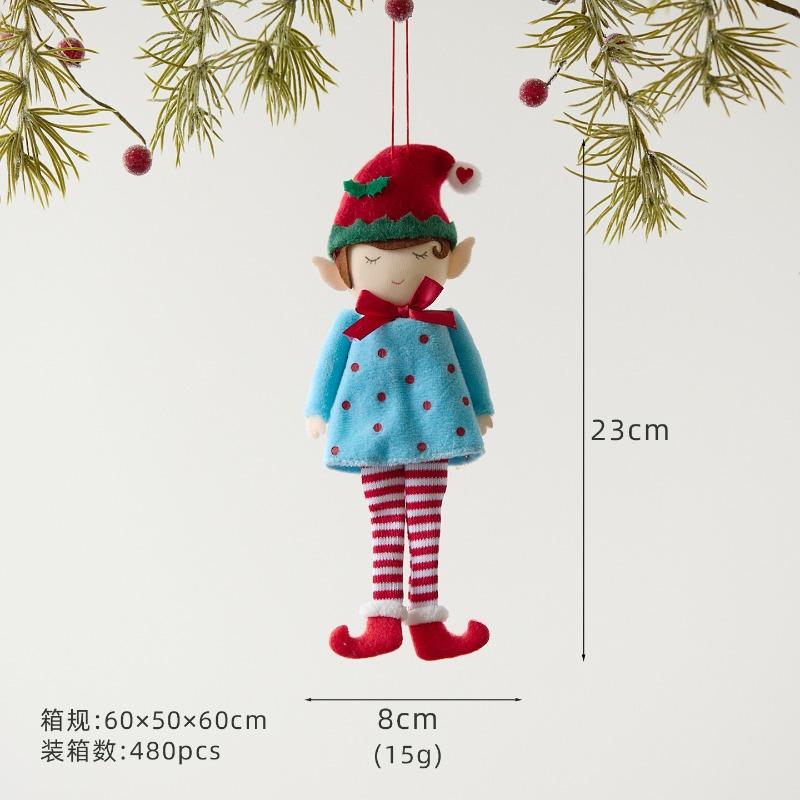 Süßer Elf-Puppe-Anhänger im Ins-Stil Weihnachtsbaum-Anhänger Weihnachtsdekorationszubehör
