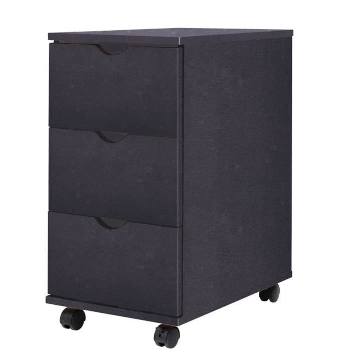 VidaXL Meuble à tiroirs 33x45x60 cm Noir 245726