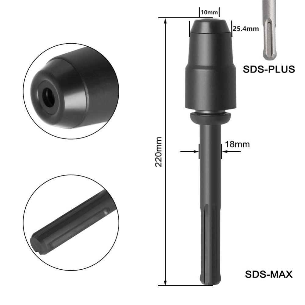 Anti Rust Coating Drill Chuck Conversion Tool Impact Drill Converter  For Demolition Hammers