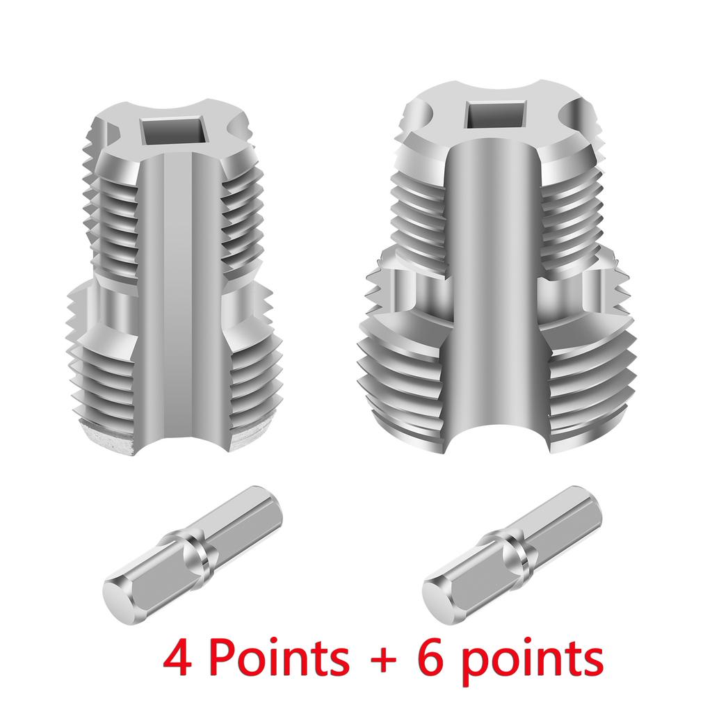 Pipe Threading Tool for Electric Drill PVC Thread Maker Tool with 3 Dies 1/2", 3/4", 1"Tap Die Set Water Pipe Threading Machine