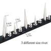 Long Spike Choker Punk Faux Leather Collar For Women Men Cool Big Rivets  Studded Chocker Goth Style Necklace  Accessories