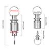 Titanium Alloy Quick Release Open Keychain Universal Rotary Buckle Convenient Detachable Keyring Quick Hangs Buckle