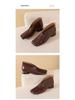 2025 High-End Soft Leather Irregular High Heels