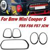 Auto Exterior Accessories For Bmw Mini Cooper S F55 F56 F57 JCW Gloss Black Headlight Taillight Grille Cover Trims Replacement