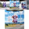 Acrylic Flat Surface Owl Car Decor Mirror Pendant For Auto Interior Decoration