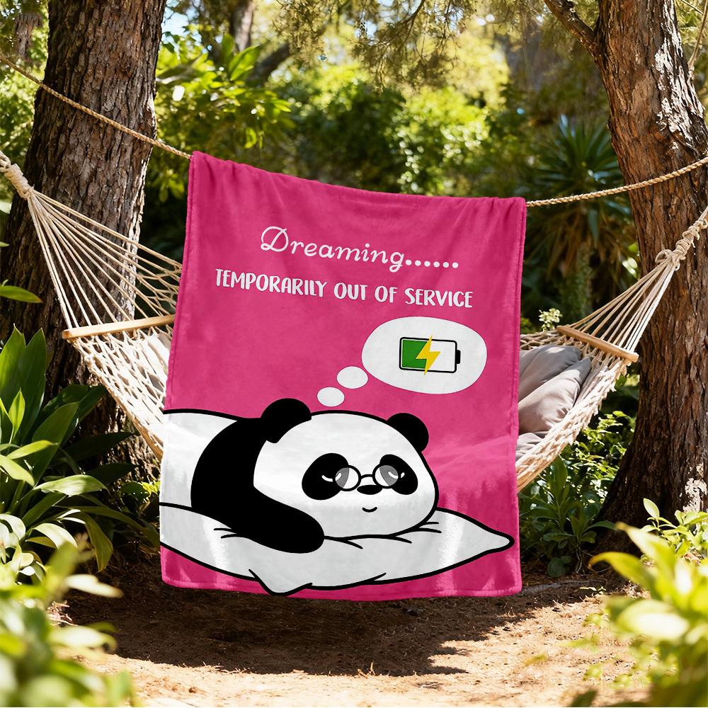 

Panda Dreaming Outdoor Flannel Blankets, Outdoor travel, Home Blankets, Fan Gifts,Suitable for All Seasons, Christmas Gifts. R1127082 80x120cm