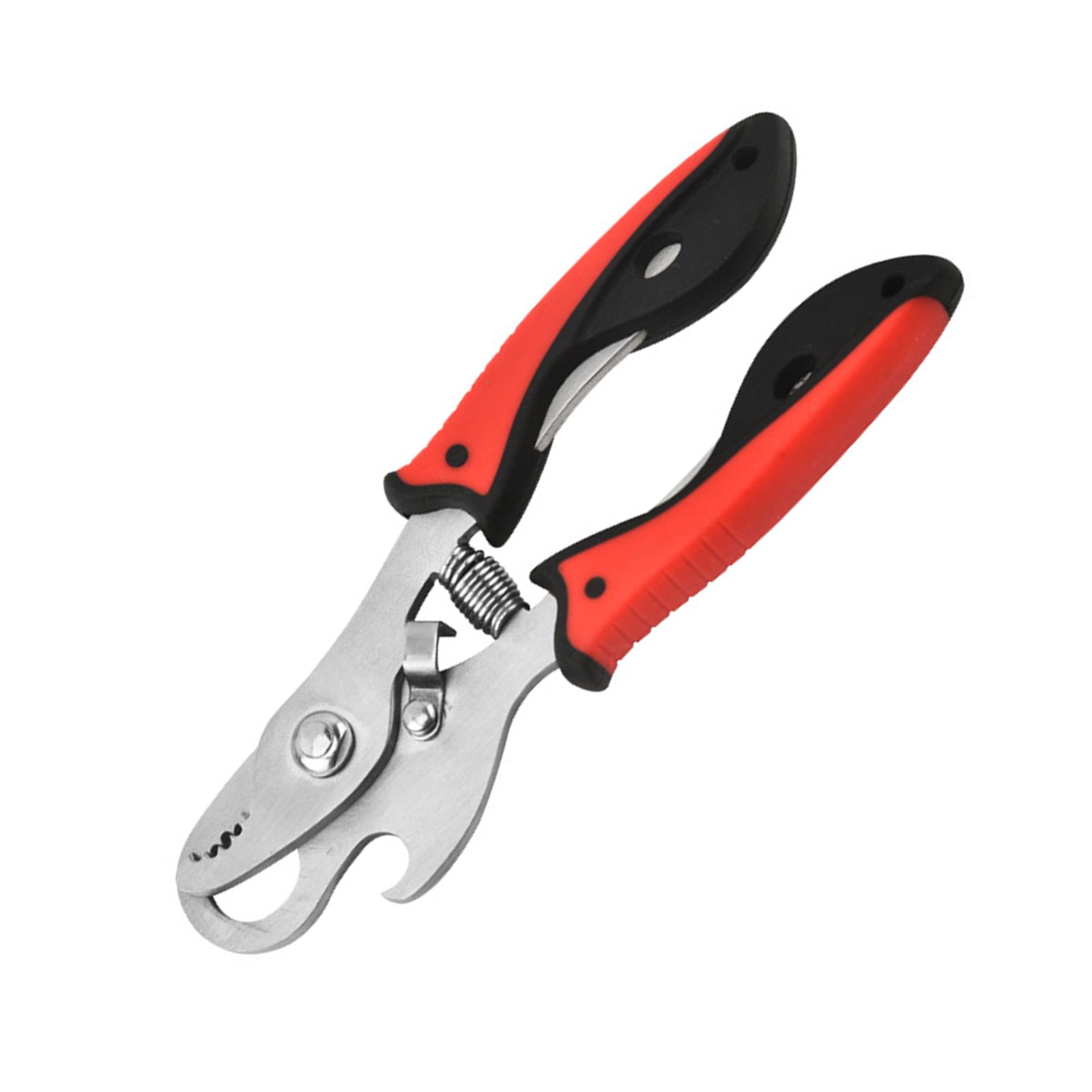 

Snail Tail Cutting Tool Stainless Steel Escargot Scissors Snail Plier With Rubber Handle For Precise Snail Processing красный