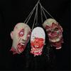 Cabeza de Muerto Colgante con Cadena Accesorios de Cabeza de Halloween Parte del Cuerpo de Muerto Sangrienta Aterradora Accesorios de Cabeza Cortada Colgantes