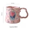 Ceramic Mug Flower Handmade Shaped Dreamy Premium Design High Value Coffee Cup For Breakfast Water Cup Unique Souvenir Gift