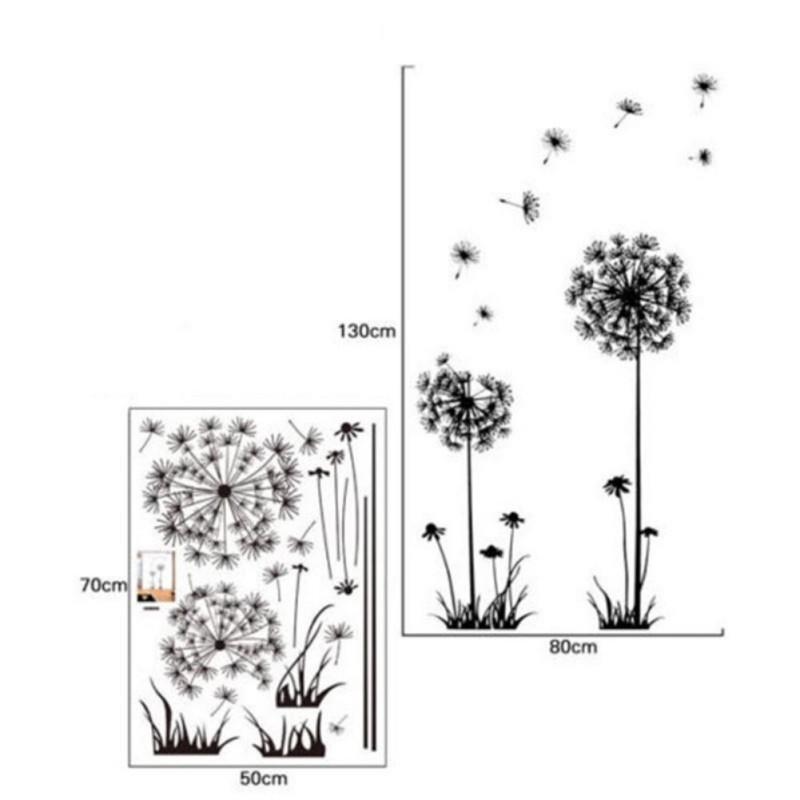 Home Room Waterproof Art DIY Dandelion Mural Wall Stickers