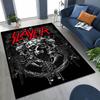 Slayer Heavy Metal Rock Band Skull Art Carpet Rug for Bedroom Living Room Sofa Home Doormat Decor,Large Non-slip Floor Mat