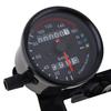 YIBO Universal Motorcycle Speedometer Odometer Gauge 0-160 km/h 13000 RPM LED Backlight Tachometer Set Black Instrument
