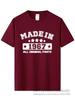 Tee Fashion Made In 1967 T Shirts Cotton Funny O Neck Birthday Gift T-shirt Tops Tee Cool Mans Tshirt