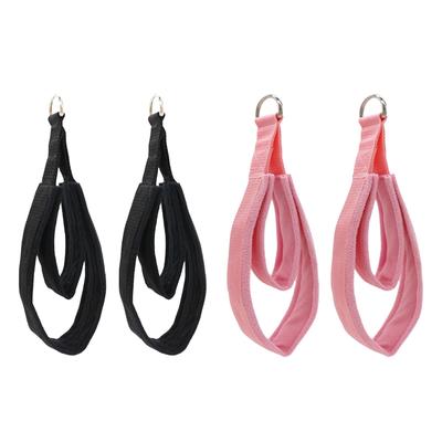 2 cinghie a doppio anello per Pilates con anelli a D, attrezzatura per esercizi di yoga, fascia elastica per stretching a casa, per vita, schiena e gambe.