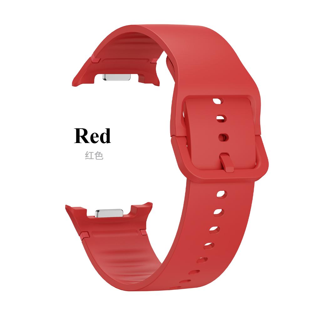 

Дышащие силиконовые ремешки для Samsung Galaxy watch 8 44мм 40мм Classic 46мм Сменный спортивный браслет correa для аксессуаров Galaxy watch Watch8/8Classic（20mm） красный