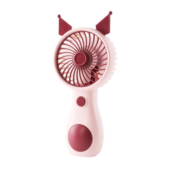 Tragbarer Mini-Ventilator im Cartoon-Katzenohren-Design, 5 mm Sicherheitsgitter-Turbinenflügel, 5 Geschwindigkeitsstufen, Schnellladefunktion