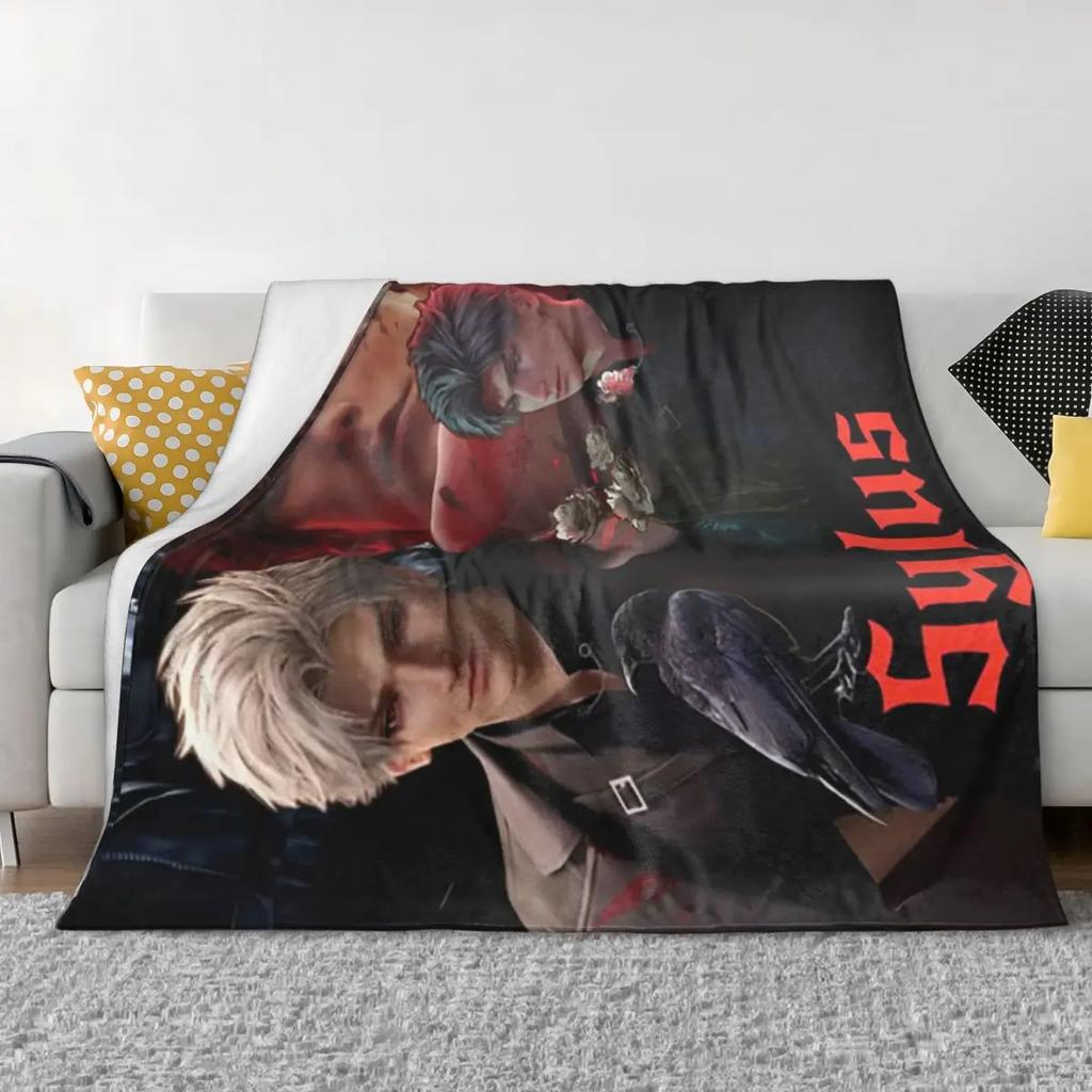 Sylus Style Love And Deepspace Blankets Soft Warm Flannel Throw Blanket Bedspread for Bed Living room Picnic Travel Home Couch