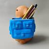 Plastic Dog Pen Holder Multi-function Makeup Brush Cylinder Puppy Storage Bucket  Dormitory